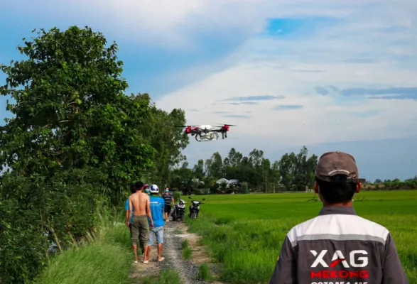 XAG promotes drones in Vietnam to promote rice farming while cutting fertilizer use